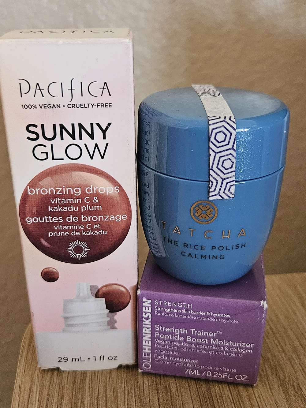 Tatcha - The Rice Polish Calming Jar with Pacifica Sunny Glow & Ole Hendriksen